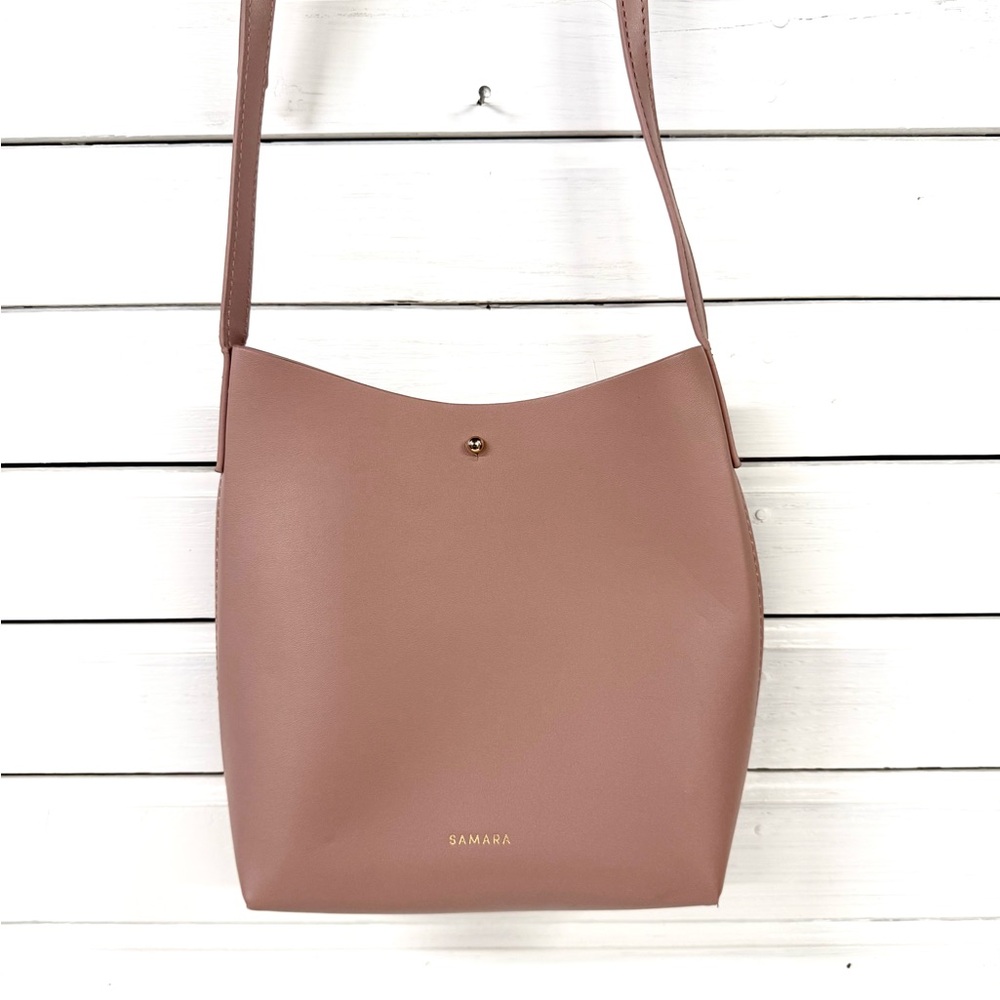 Samara | Pink Leather Crossbody Bag